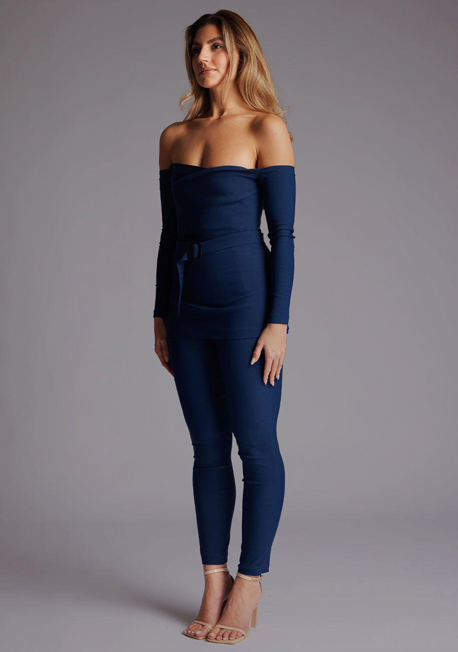 Danica | Slim Leg Navy Tailored Trousers
