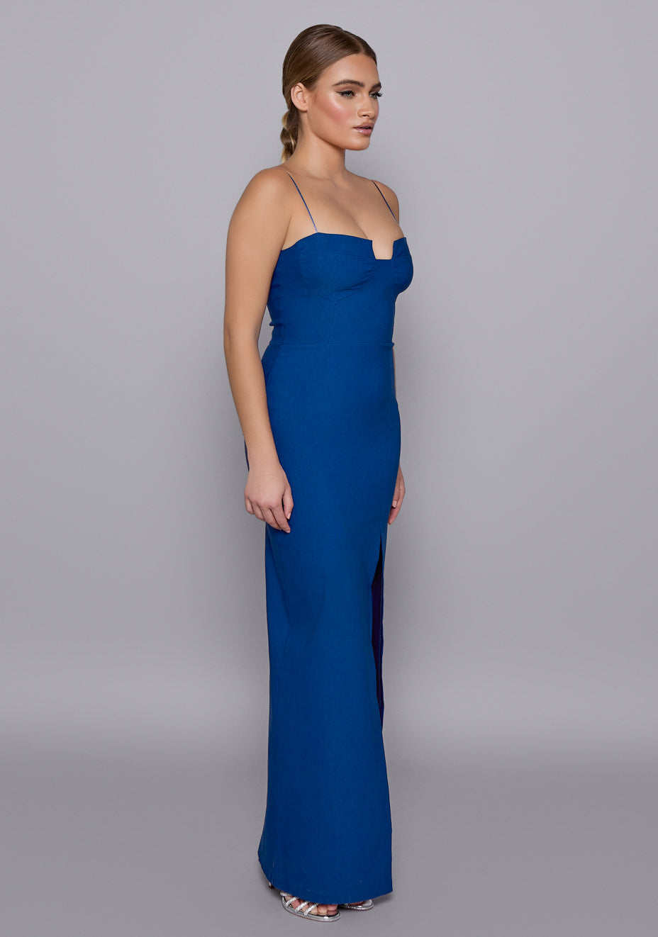 Suki | Cup Detail Cobalt Maxi Dress