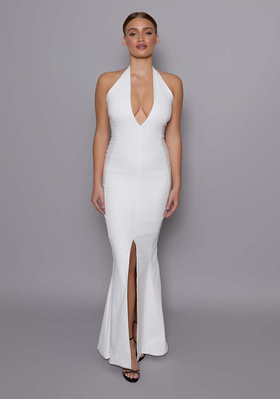 Zara | Fishtail Ivory Maxi Dress